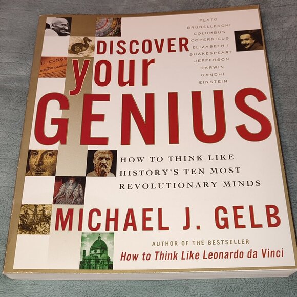 Book Discover Your Genius Michael J Gelb Bestseller self help einstein da vinci - Picture 1 of 12